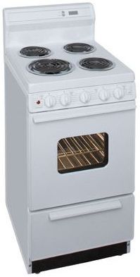 Premier 20" White Freestanding Electric Range