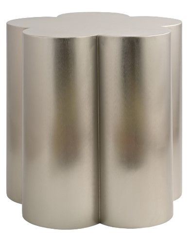 Meridian Furniture Lucky Brushed Silver End Table-1