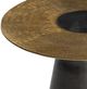 Bernhardt Alto Bernhardt Interiors Antique Brass Accent Table with Black Nickel Base-3