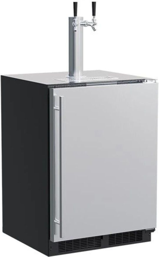 Marvel Classic 5.7 Cu. Ft. Stainless Steel Beer Cooler/Kegerator-0