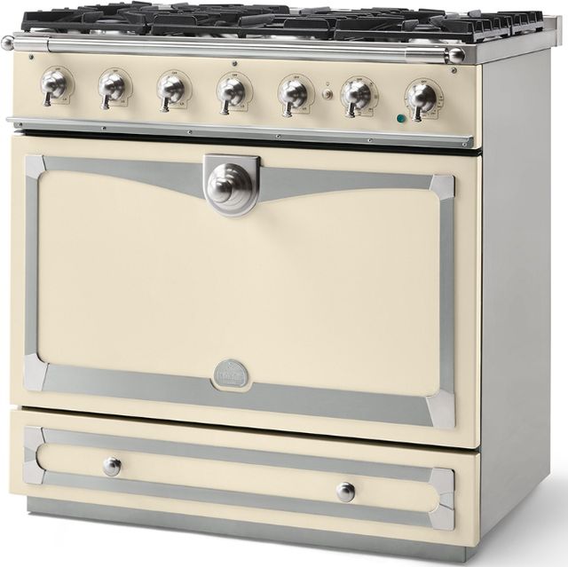 La Cornue CornuFé 90 Albertine 36" Morning Dew Pro Style Dual Fuel Range-1