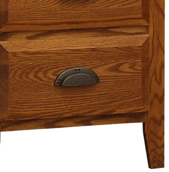 Wolfcraft Furniture Summit Brown 2-Drawer Short Nightstand-1