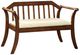 Furniture of America® Derby Dark Oak/Beige Bench-0