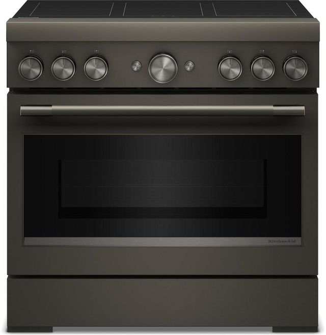 KitchenAid® 36" Black Ore Pro Style Induction Range with Air Fry-0