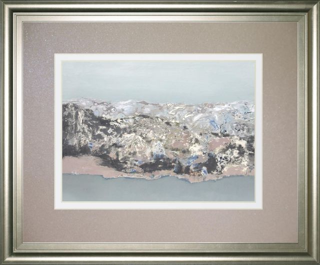 Classy Living Caroline Gold Terrain 40"W Wall Art-0