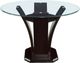Mazin Furniture Daisy Glass Top Counter Height Dining Table with Espresso Base-0