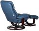 BarcaLounger® Dawson Roman Blue Swivel Reclining Pedestal Chair and Ottoman Set-4