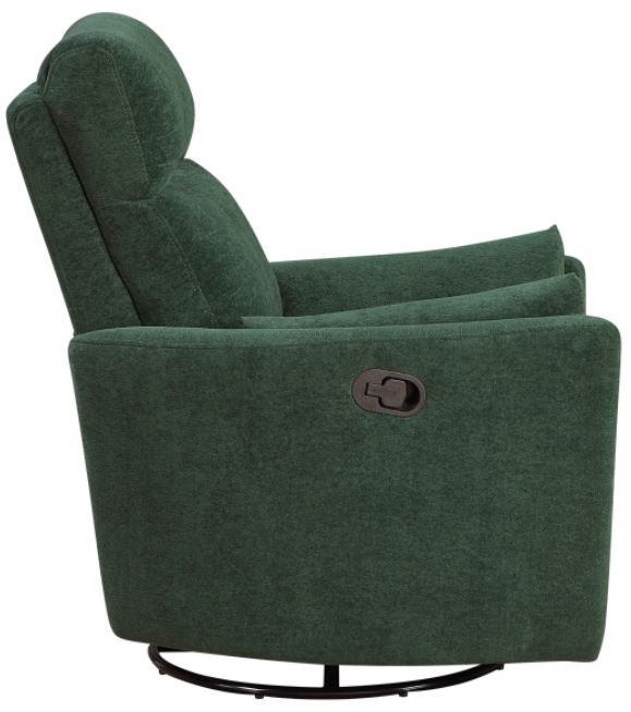 Homelegance® Desso Green Swivel Glider Manual Reclining Chair-3