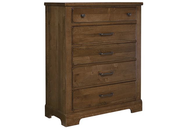 Clearance Vaughan-Bassett Artisan & Post Collection Cool Rustic Amber 5 Drawer Chest-2