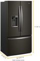 Whirlpool® 36 in. 23.8 Cu. Ft. Fingerprint Resistant Black Stainless Steel French Door Refrigerator -2