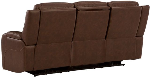 Signature Design by Ashley® Knightington Brown Power Reclining Sofa with Audio Seating-2