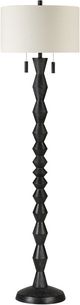 Renwil® Everren Phyllis Cream/Matte Black Floor Lamp-0