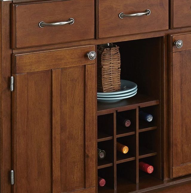 homestyles® Buffet Of Buffets Cherry/Stainless Steel Server-2