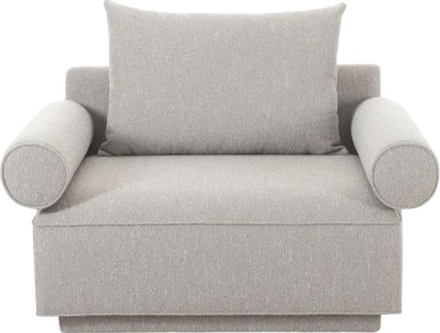 Moe's Home Collection Rosello Light Grey Arm Chair-1