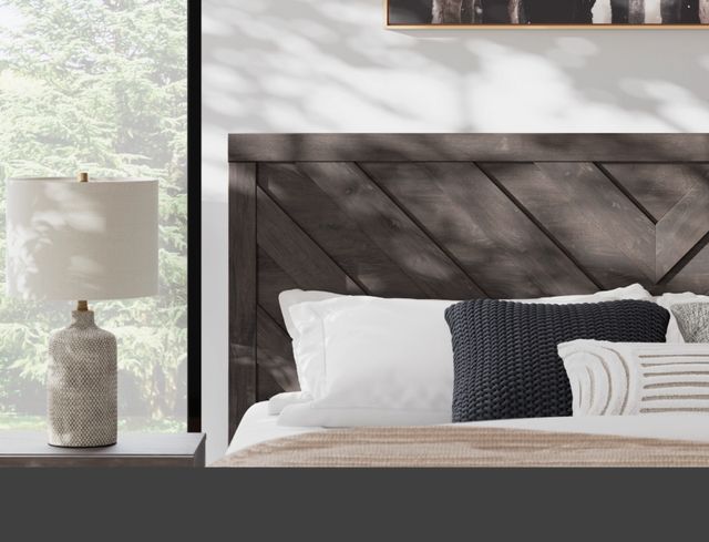 Signature Design by Ashley® Prendonea Charcoal Queen Panel Bed-4