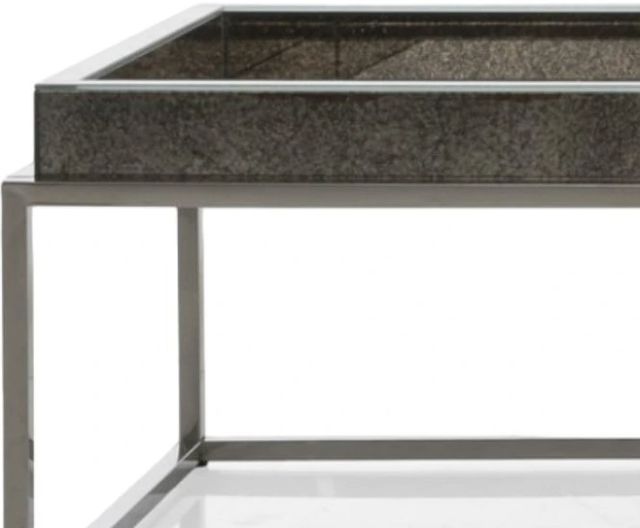 Decor-Rest® Furniture LTD Luxe Mirrored Coffee Table Top with Chrome Base-1