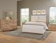 LM Co Home By Vaughan-Bassett Crafted Oak by Ben & Erin Napier Bleached White Queen Upholstered Panel Bed-1