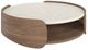 Caracole® Classic Fleur Creme Travertine Cocktail Table with Porcini Base-0