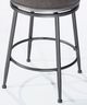 HH2 Home Melange Dakr Gray Wood Back Counter Stool-4