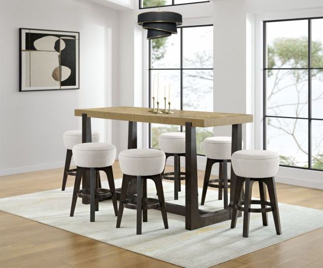 Emerald Home Sutton Place 2-Piece Cocoa/Cream Barstool Set-1