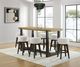 Emerald Home Sutton Place 2-Piece Cocoa/Cream Barstool Set-1