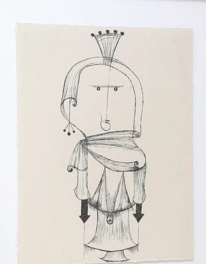 Stylecraft Blue Sketch with Crown Wall Art-2