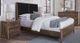 Vaughan-Bassett Woodbridge Black/Dark Cashmere King Upholstered Panel Bed-1