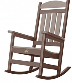 Pawleys Island Porch Rocker-Chocolate/WeatherWood