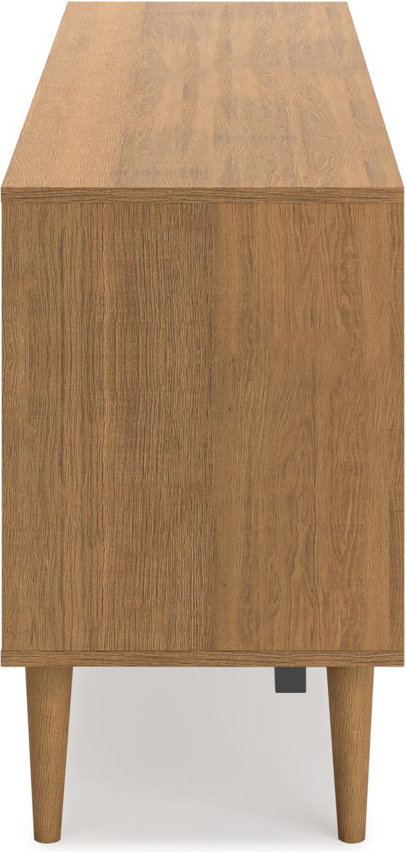 Signature Design by Ashley® Thadamere Light Brown Large TV Stand-2