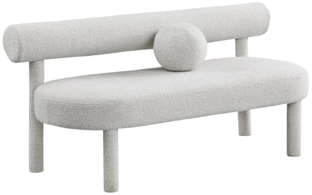 Meridian Furniture Parlor Cream Bench-0