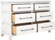 International Furniture Direct White Roots White Dresser-3