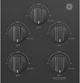 GE® 36" Black Built-In Gas Cooktop-3
