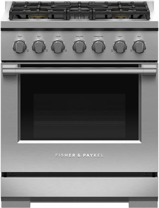 Fisher & Paykel Professional Series 7 30" Stainless Steel Pro Style Gas Range