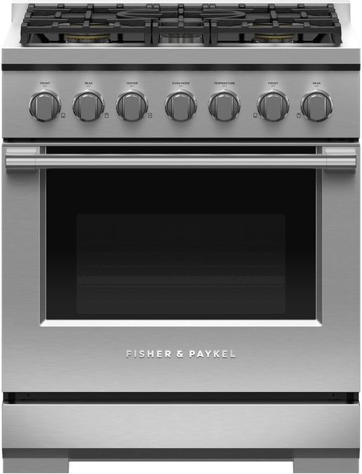 Fisher & Paykel Series 7 30" Stainless Steel Freestanding Natural Gas Range
