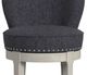 Elements International Westford Charcoal/Gray Swivel Bar Stool-2