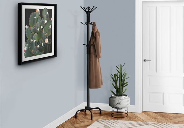 Monarch Specialties Inc. 70" Black Metal Coat rack-5