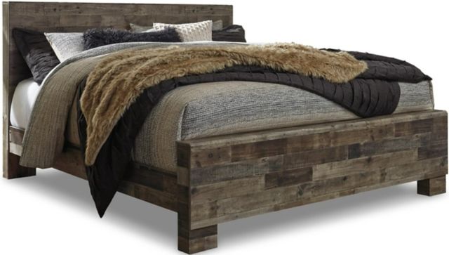 Benchcraft® Derekson 3-Piece Multi Gray King Panel Bed Set-1