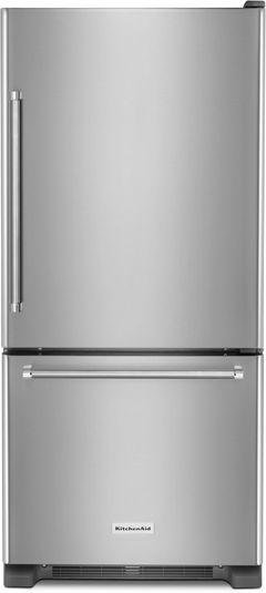 KitchenAid® 30 in. 18.6 Cu. Ft. Stainless Steel Bottom Freezer Refrigerator