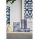 A & B Home 4-Piece Blue/White Book Box Set-2