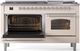 Ilve® Nostalgie II Series 60" Antique White Pro Style Dual Fuel Range-2