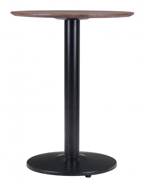 Zuo® Alto Brown Bistro Table with Black Base-3