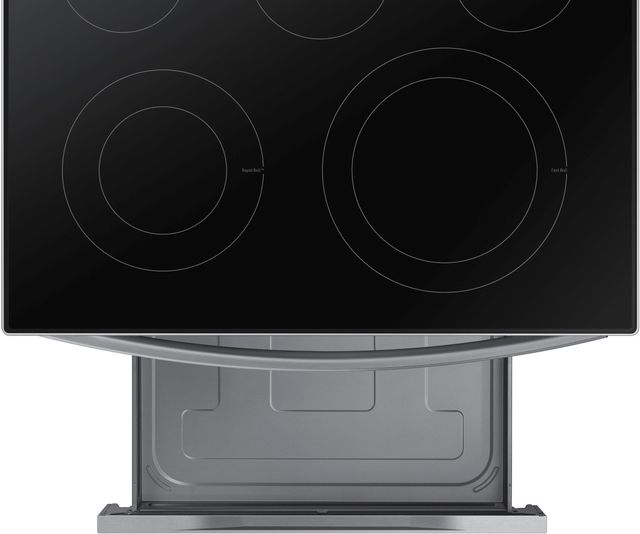 Samsung 30" Fingerprint Resistant Stainless Steel Smart Freestanding Electric Range-6