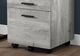 Monarch Specialties Inc. Grey Reclaimed Wood Filing Cabinet-2