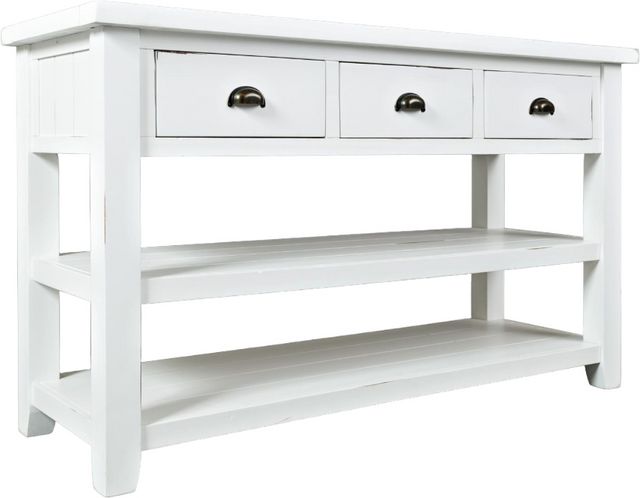 Jofran Inc. Artisan's Craft Weathered White Sofa Table