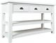 Jofran Inc. Artisan's Craft Distressed Weathered White Console Table-0