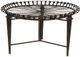 A & B Home Faux Bois Brown Dining Table-0