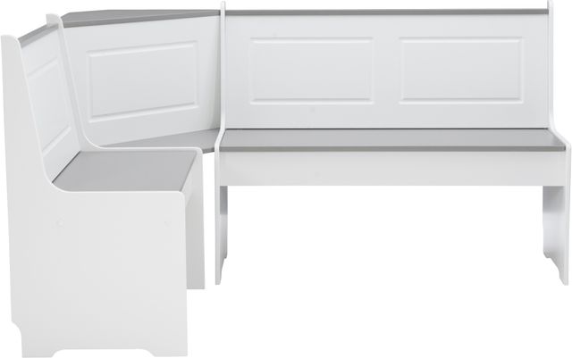 Linon Ardmore 5-Piece Gray/White Nook Set-3