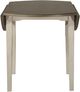 HH2 Home Clarion Sea White Round Drop Leaf 42" Dining Table with Distressed Gray Top-2