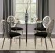 Furniture of America® Abner 2-Piece Black/Silver Dining Side Chair Set-1