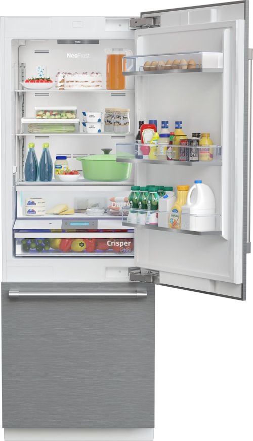 Beko 30" 16.4 Cu. Ft Panel Ready Built-In Bottom Freezer Refrigerator-2